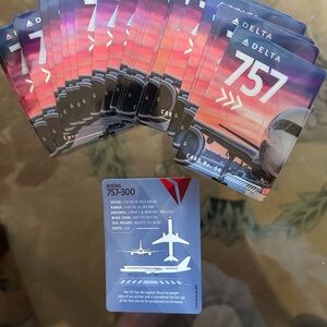Delta 757 Aircraft Themed Playing Cards